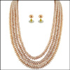 4 string pink  pearl set - SJPJA-264 - Click here to View more details about this Product